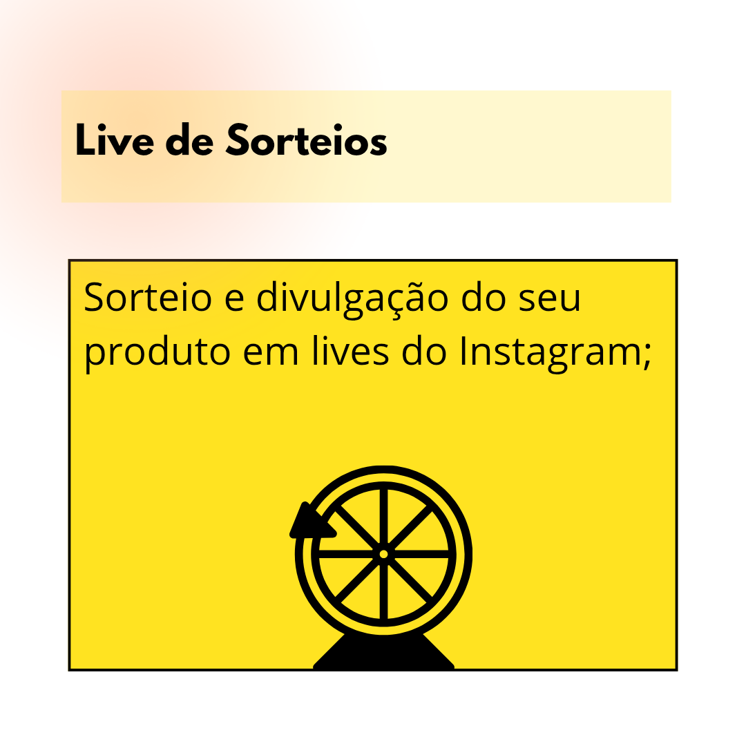 Lives de Sorteios no Instagram