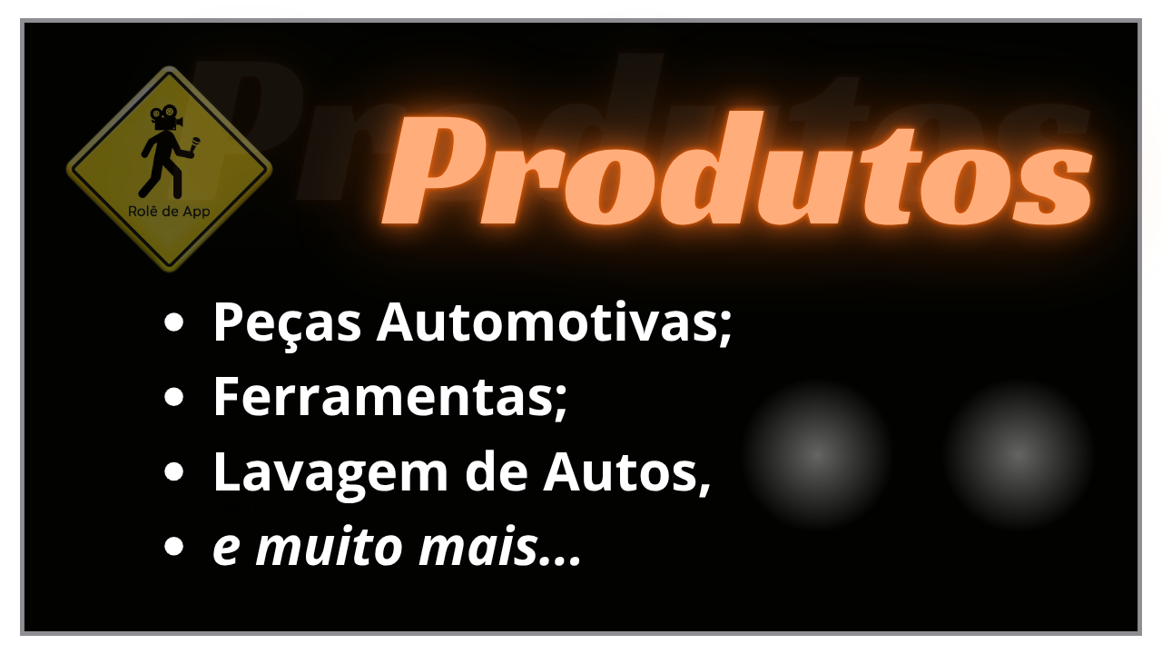 Slide para O Blog Rolê de App Produtos