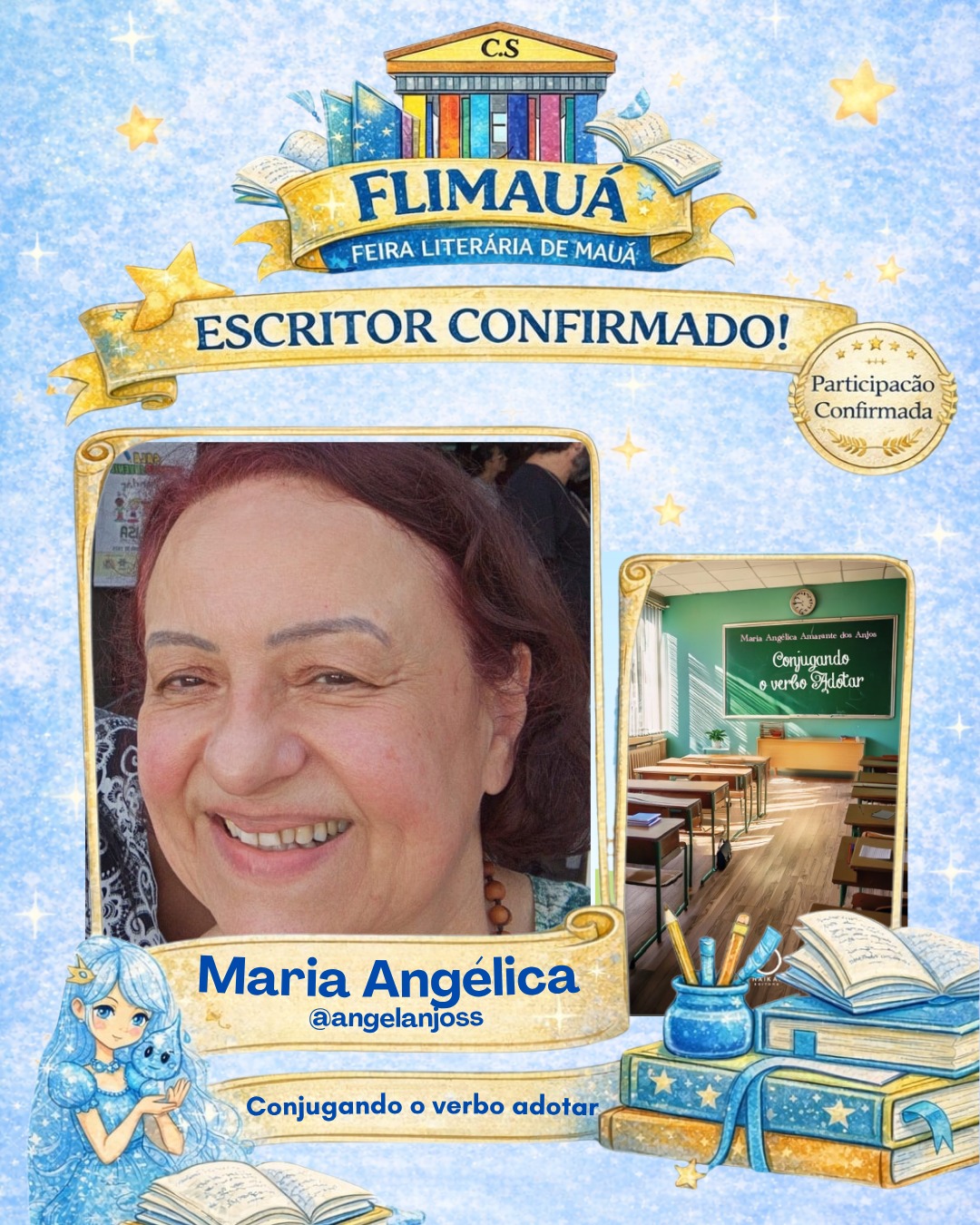 Psicóloga e Ecritora Maria Angélica dos Anjos